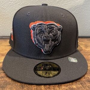Chicago Bears New Era Official 2024 NFL Draft 59FIFTY Fitted Graphite 7 1/8
